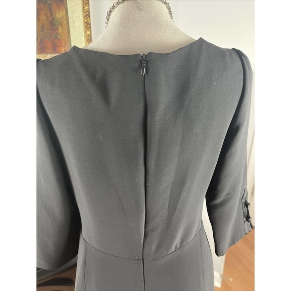 Juleh Juleh Sheath Dress 10 Wool Silk Square Neckline Flare Dress - Picture 6 of 11